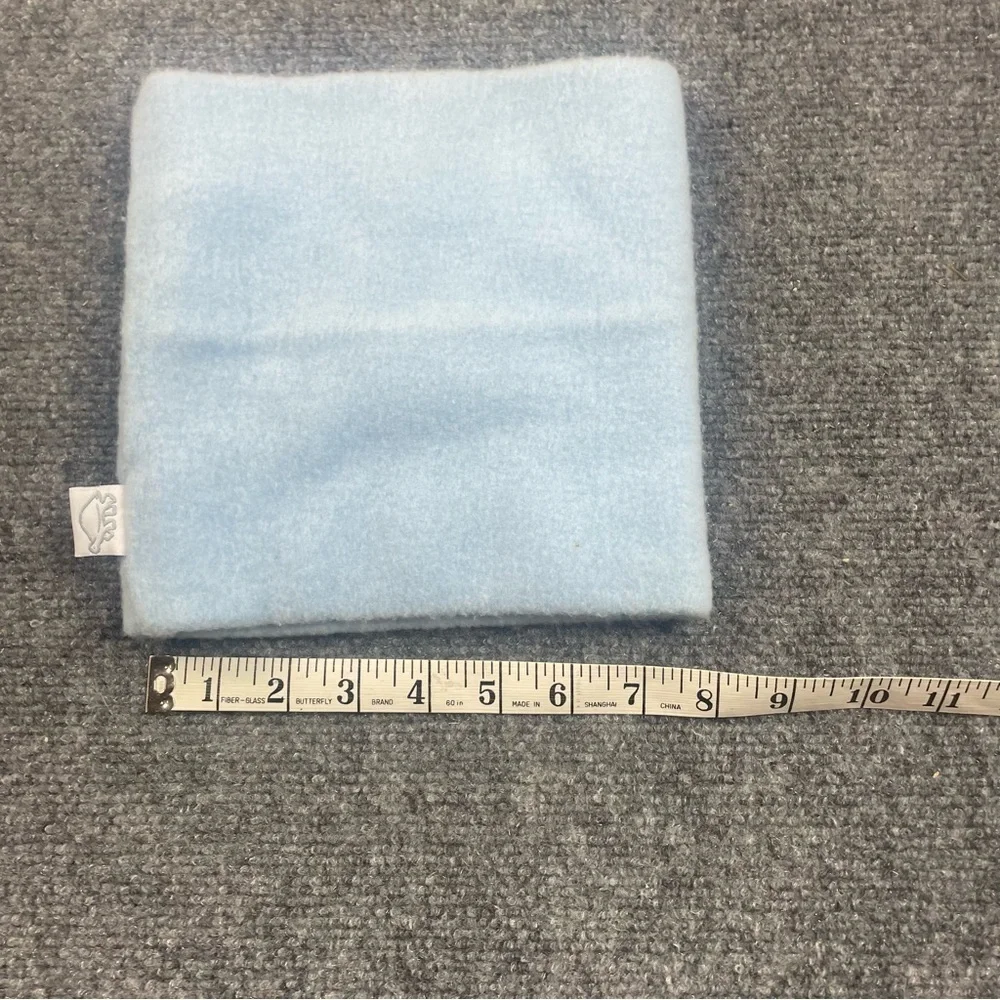 TURTLE FUR Kids light blue fleece neck warmer face mask neck gator OSFM